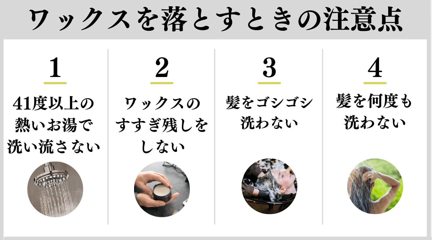 メンズヘアワックスの簡単な落とし方5ステップ ぬるま湯とトリートメントで簡単に落とせる メンズ美容塾 By Bulk Homme